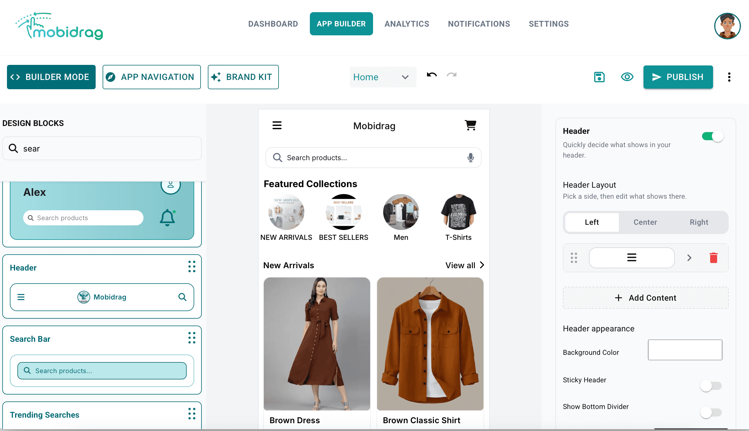 Mobidrag App Builder